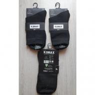 Носки , 3 пары, размер 42-48, черный Komax