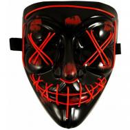 Светящаяся маска судная ночь Красный Kraskoli