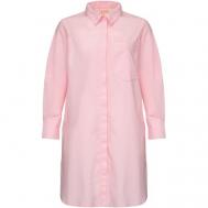 Платье , повседневное, прямой силуэт, мини, размер L, розовый GERTRUDE + GASTON