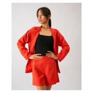 Костюм , кимоно и шорты, повседневный стиль, свободный силуэт, размер 44 (M), оранжевый Ksi Ksi