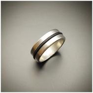 Кольцо , нержавеющая сталь, размер 19, серебряный Innuendo