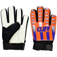 Вратарские перчатки , размер 4, оранжевый, черный CLIFF
