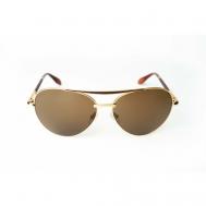 Солнцезащитные очки , авиаторы, с защитой от УФ, устойчивые к появлению царапин, для женщин, золотой Baldinini