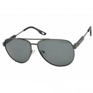 Солнцезащитные очки , авиаторы, оправа: металл, поляризационные, для мужчин, серый Ventoe