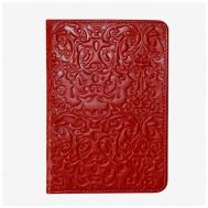 Обложка для паспорта , натуральная кожа, красный DOMENICO MORELLI