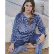 Пижама , размер XL, синий, голубой Massana