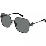 Солнцезащитные очки , квадратные, оправа: металл, серебряный Bottega Veneta