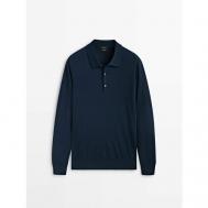 Пуловер , размер M, синий Massimo Dutti