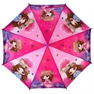 Зонт-трость , розовый Meddo