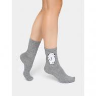 Женские носки , размер 23-25, серый Марк фармель