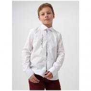 Школьная рубашка , длинный рукав, размер 146, белый CEGISA