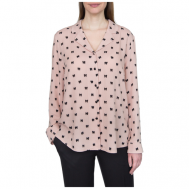 Блуза  , размер 44, бежевый, розовый Galar
