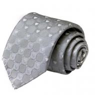 Серый галстук с белыми сердечками  36034 Moschino