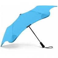 Зонт , полуавтомат, 2 сложения, купол 100 см., 6 спиц, система «антиветер», чехол в комплекте, синий, голубой Blunt
