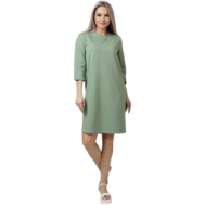 Платье , повседневное, свободный силуэт, мини, размер 60, зеленый Elena Tex