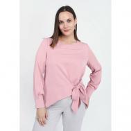 Блуза , повседневный стиль, размер 56, розовый EL