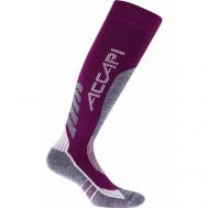 Носки , размер Eur:34-36, серый, фиолетовый ACCAPI