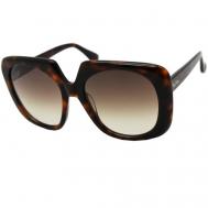 Солнцезащитные очки , квадратные, градиентные, с защитой от УФ, для женщин, коричневый Max Mara