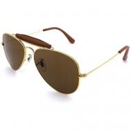 Солнцезащитные очки , авиаторы, золотой Smakhtin'S eyewear & accessories