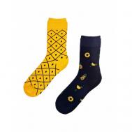 Носки , размер 35-43, желтый, синий Disparo