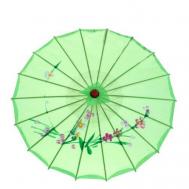 Зонт-трость , механика, купол 86 см., 22 спиц, деревянная ручка, зеленый Театр Имперских Зрелищ
