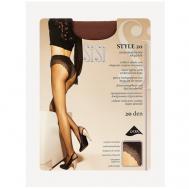 Колготки   Style, 20 den, размер 5, коричневый, бежевый SiSi