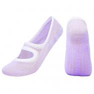 Носки  Yoga Socks, размер 35-42, фиолетовый Rekoy