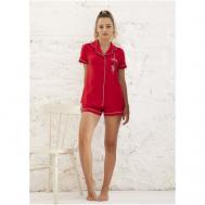 Пижама , размер 44, красный Relax Mode