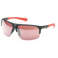 Солнцезащитные очки , овальные, оправа: пластик, спортивные, с защитой от УФ, зеркальные, для женщин, розовый Nike