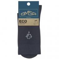 Мужские носки , 1 пара, классические, нескользящие, размер 45/47, серый OMSA