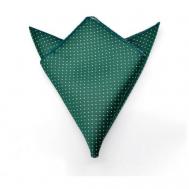 Нагрудный платок , в горошек, для мужчин, зеленый 2BEMAN
