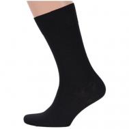 Мужские носки , 1 пара, классические, размер 29 (43-44), черный LORENZLINE