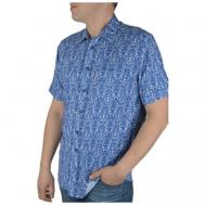 Рубашка , размер 48/M, синий Маэстро
