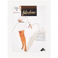 Колготки   Classic Oda Elegance, 40 den, размер 2, коричневый, бежевый FILODORO