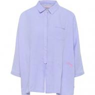 Блуза  , оверсайз, укороченный рукав, размер 44, фиолетовый Frieda & Freddies