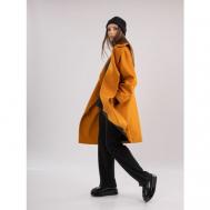 Пальто  , размер 46/48, оранжевый Энсо