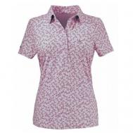 Рубашка  , повседневный стиль, прилегающий силуэт, короткий рукав, размер 44, розовый, белый Schoffel
