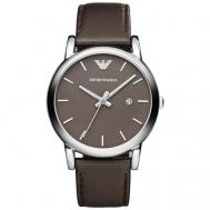 Наручные часы  AR1729, серебряный, коричневый Emporio Armani