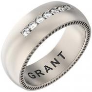 Кольцо Grante белое золото, 585 проба, бриллиант, размер 16, белый Грант