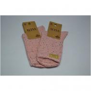 Носки , 2 пары, размер 36-41, розовый Алина