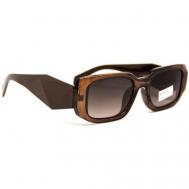 Солнцезащитные очки , прямоугольные, с защитой от УФ, поляризационные, для женщин, коричневый Barletta