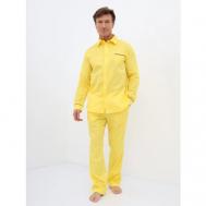 Пижама , размер 54, желтый Малиновые сны