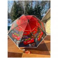 Зонт-трость , полуавтомат, купол 80 см., мини-зонт, для мальчиков, синий, красный NN