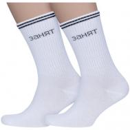 Мужские носки , 2 пары, размер 25, белый Смоленская Чулочная Фабрика