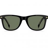 Солнцезащитные очки , прямоугольные, оправа: пластик, бесцветный BOSS