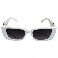 Солнцезащитные очки , вайфареры, оправа: пластик, складные, с защитой от УФ, для женщин, белый BentaL