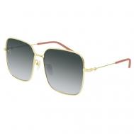 Солнцезащитные очки , квадратные, оправа: металл, градиентные, с защитой от УФ, для женщин, золотой Gucci