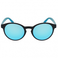 Солнцезащитные очки , овальные, оправа: пластик, с защитой от УФ, черный Invu