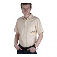 Рубашка , размер 50/L/178-186, бежевый Маэстро