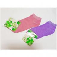Женские носки  укороченные, фантазийные, размер 37-41, розовый Buban